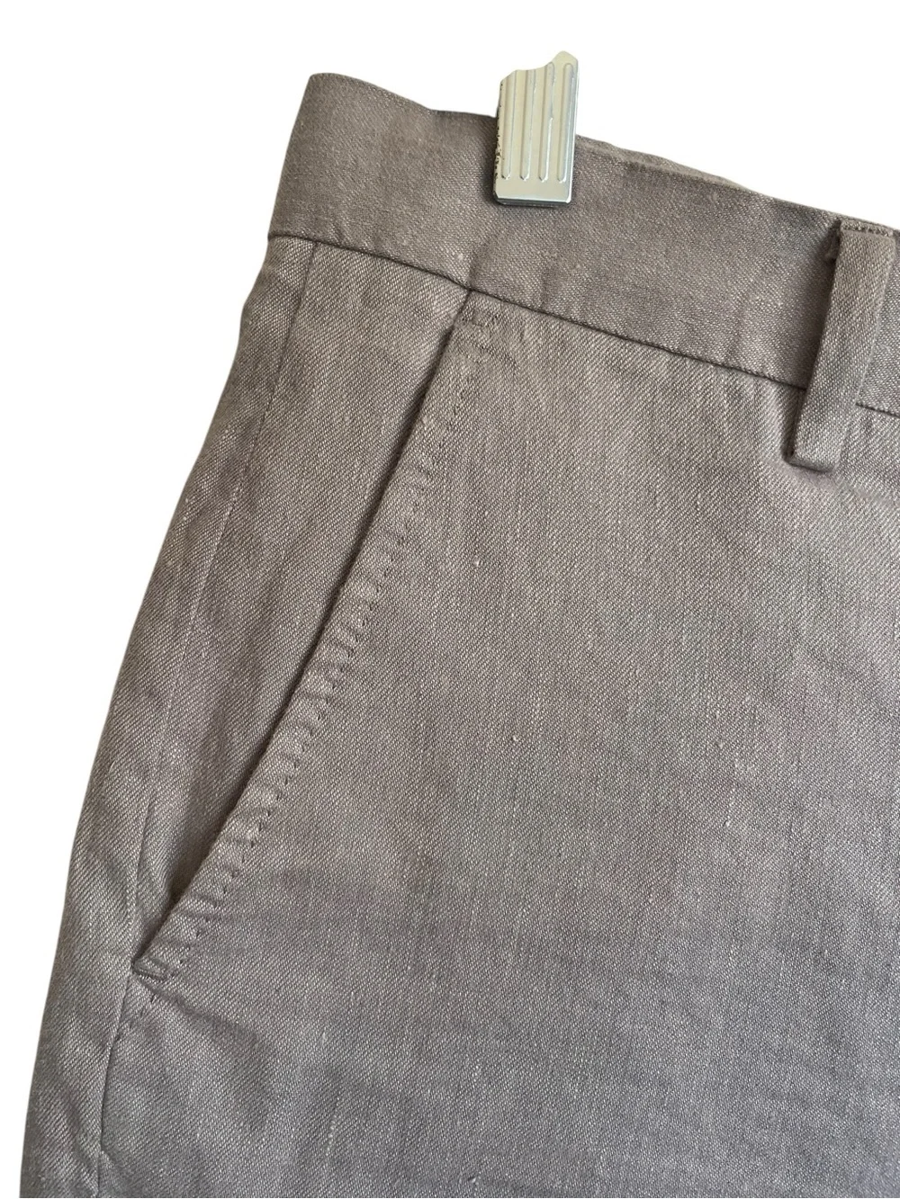 Faherty Tradewinds Linen Blend Chino Shorts beige Flat-Front 7.5” Inseam NWT